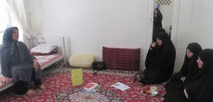 دیدار بسیجیان با خانواده شهید عباس ترکی