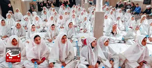 جشن عبادت و بندگی نوگلان فاطمی در  دهستان حسینی شهرستان شادگان +عکس