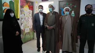 دیدار حجت الاسلام معبودی با دانش آموزان مدرسه راهیان کوثر