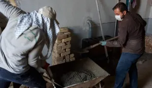 ارائه خدمات عمرانی و آموزشی گروه جهادی شهید حججی در روستاهای کاشان