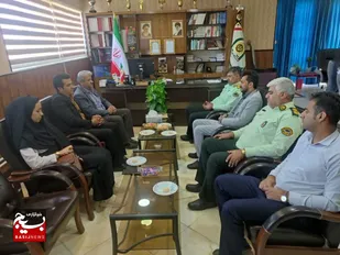 دیدار هیئت ورزشهای همگانی شهرستان فارسان با پرسنل و فرماندهی نیروی انتظامی