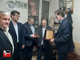 دیدار با پدر شهیدان زیرک از اصناف برجسته تبریز