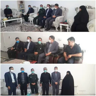 ازخانواده شهیدان شیخ عباس فلاحی وسیروس دوبرا تجلیل بعمل آمد.