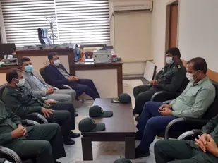 دیدار فرمانده سپاه عنبرآباد با دادستان و رئیس دادگستری
