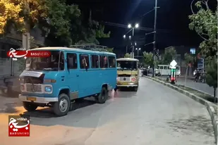 اعزام بسیجیان شهرستان فامنین به مراسم تشییع پیکر رهبر شهید