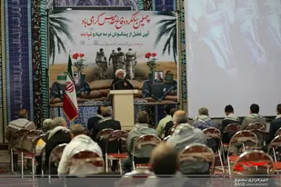 تجلیل از پیشکسوتان عرصه جهاد و شهادت شهرستان اشتهارد به مناسبت گرامیداشت هفته دفاع مقدس