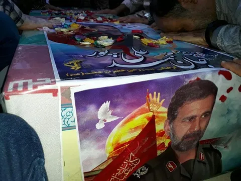 پیکر پاک شهید جان‌محمد علی‌پور به استان خوزستان منتقل شد
