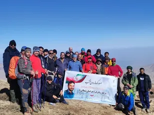 صعود تیم منتخب کوهنوردی سپاه خراسان شمالی به قله سالوک