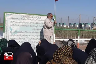 بازدید دانش آموزان دختر خورموجی از منطقه عملیاتی اروند کنار