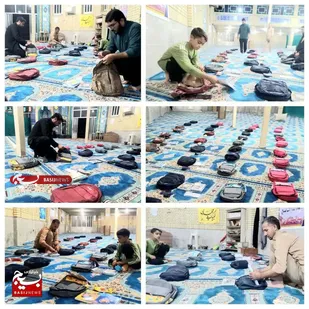 تقدیم ۵۰ بسته کامل آموزشی تحصیلی به دانش آموزان