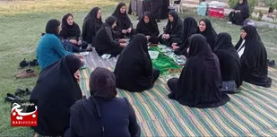 برپایی سفره صلوات در شهرستان هفتکل