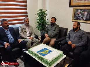 دیدار بخشدار مرکزی شهرستان ملارد با سرهنگ پاسدار علی اکبر جهانی نژاد فرمانده سپاه به مناسبت سالروز تاسیس سپاه پاسداران