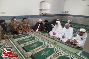 دیدار فرمانده حوزه مقاومت بسیج جعفر طیار انده با امام جمعه دهستان انده