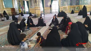 حلقه صالحین بسیجیان پایگاه کریمه در مسجد مقدس جمکران