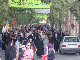 برگزاری پیاده روی بزرگ خانوادگی شهرستان شاهرود