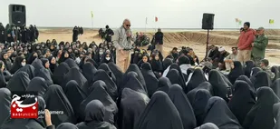 بازدید دانش آموزان ناحیه امام سجاد (ع) شهرستان قزوین و تاکستان از یادمان های طلائیه و هویزه