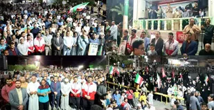 برگزاری تجمعات شبانه با حضور پرشور مردم شادگان