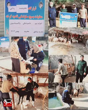 برگزاری اردوی جهادی دامپزشکی در مناطق محروم کرخه به مناسبت ایام الله دهه فجر
