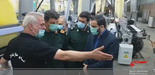 بازدید رئیس بسیج کارگری کشور از کارخانه نساجی قائم شهر
