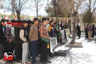مراسم بزرگداشت روز راهیان نور در گلزار شهدای فارسان