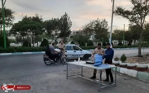 برپایی ایستگاه صلواتی به مناسبت میلاد باسعادت حضرت امام رضا(علیه السلام)