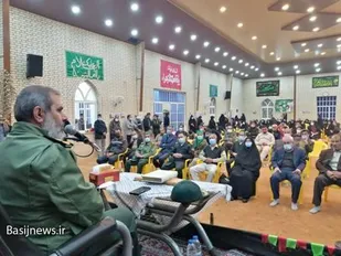 مراسم گرامیداشت دومین سالگرد شهادت شهید حاج قاسم سلیمانی در روستای چاووشی شهرستان دشتی