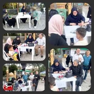 برپایی ایستگاه سلامت بسیج جامعه پزشکی در عباس آباد