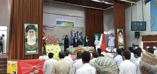 مراسم گرامیداشت هفته بسیج دانش آموزی در راسک