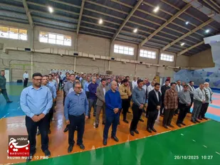 حضور چشمگیر بسیجیان شرکت ملی پخش بوشهر در فراخوان گردان اداری بیت&zwnj;المقدس شهید نادر سیار