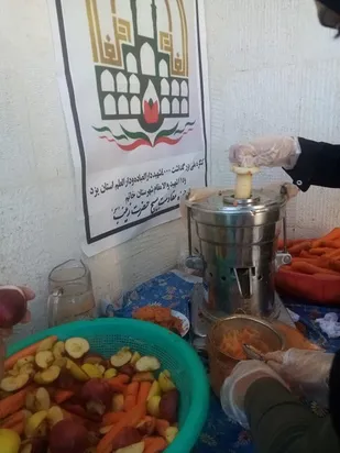 حرکت جهادی خواهران بسیجی هرات در پشتیبانی از بیمارستان