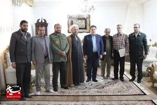 دیدار فرمانده ناحیه مقاومت بسیج حضرت علی اکبر(ع) با خانواده شهدا و جانبازان 
شهرستان اشتهارد+تصاویر