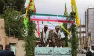 اسفراینی ها نام آوران دفاع مقدس رابدرقه کردند
