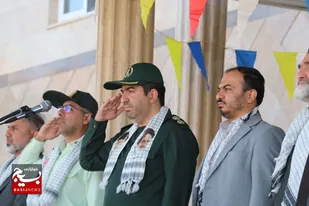 برگزاری صبحگاه مشترک به مناسبت هفته دفاع مقدس در سپاه ناحیه طالقان+تصاویر