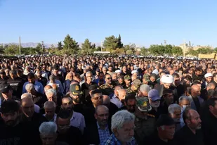تشییع باشکوه پیکر شهید سرهنگ دوم علیرضا مهرابی در دامغان با حضور مقامات ارشد استان و شهرستان