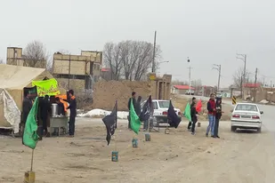 برپایی ایستگاه صلواتی در روستای نظام&zwnj;آباد رزن