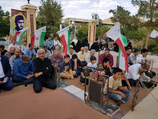 محفل روایتگری شهید محمدعلی عامریون در گلزار شهدا باغزندان شاهرود