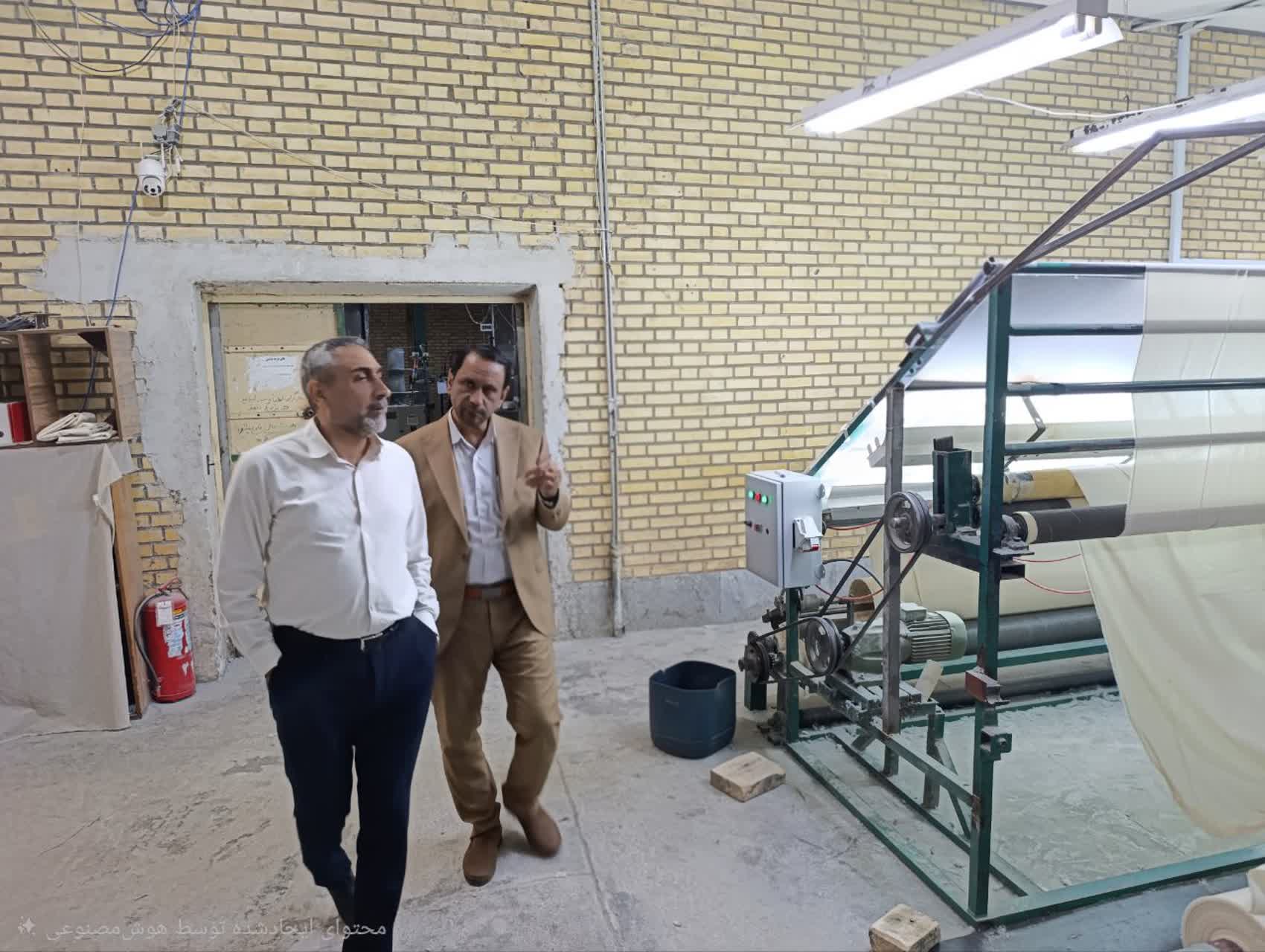 بازدید مسئول سازمان بسیج مهندسین صنعت و معدن سپاه استان سمنان از واحد صنعتی ریسندگی درشهرستان مهدیشهر بازدید مسئول سازمان بسیج مهندسین صنعت و معدن سپاه استان سمنان از واحد صنعتی ریسندگی درشهرستان مهدیشهر