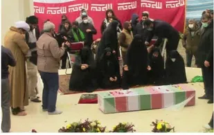 پیکر مطهرشهید گمنام در اردوگاه شهید منتظری  شهریار آرام گرفت