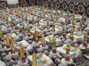 اجرای طرح انار شب یلدا در میلاد حضرت زینب (س) در مراغه