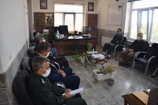 دیدارمدیرآموزش پرورش با فرمانده سپاه شهرستان
