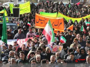 حماسه حضور مردم چادگان در راهپیمایی22بهمن