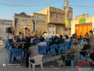 یادواره شهید آبروی محله افتخار کوچه در زابل برگزار شد