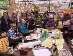 برپایی نمایشگاه عکس و خوشنویسی در شازند