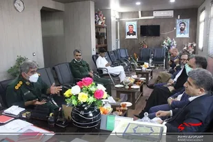 دیدار مدیر عامل منطقه آزاد چابهار با فرمانده سپاه این شهرستان