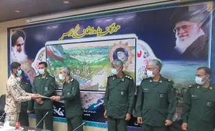 تجلیل از سربازان نمونه سپاه  امام سجاد (ع)هرمزگان