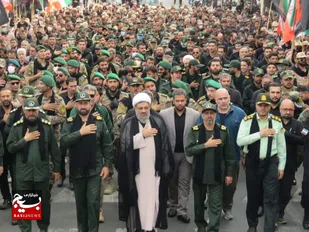 برگزاری اجتماع امت رسول الله و عزاداری نیرو&zwnj;های مسلح استان البرز در فلکه دوم رجایی شهر+تصاویر