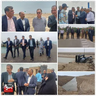 بازدید میدانی معاون مدیر کل میگو کشور و مدیر کل شیلات خوزستان از پروژه&zwnj;های میگو هندیجان