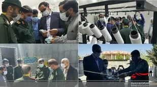 افتتاح سومین کارگاه تولید ماسک در یاسوج با حضور فرمانده سپاه فتح