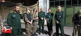 بازدید شبانه فرمانده سپاه شهرستان چالوس از کشفیات بازرسی و گشت های رضویون حوزه حضرت ابوالفضل علیه السلام