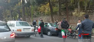جشن مردم شاهرود از پیروزی تیم ملی فوتبال برابر ولز